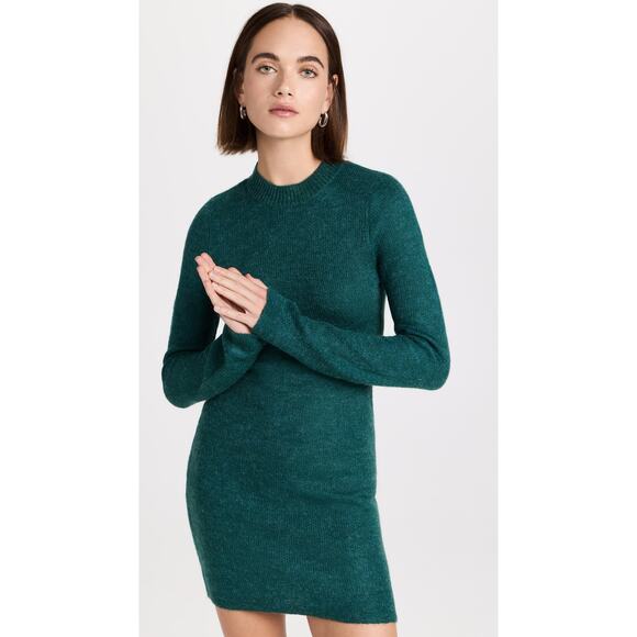 Atoir Miaa Green Long Sleeve Open Back Bodycon Sweater Mini Dress Size 2 - Picture 9 of 11